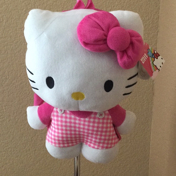 hello kitty backpack plush